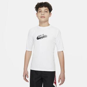 Nike Swim Scribble Big Kids&#039; (Boys&#039;) Short-Sleeve Hydroguard NESSE830-100