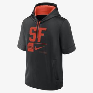 San Francisco Giants Tri Code Lockup Men&#039;s Nike MLB Short-Sleeve Pullover Hoodie 01SO088NGIA-8NZ