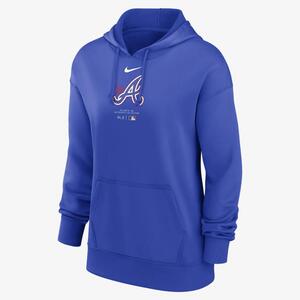 Atlanta Braves Authentic Collection City Connect Practice Women&#039;s Nike Dri-FIT MLB Pullover Hoodie 01MNB348AW-41G