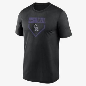 Colorado Rockies Home Plate Icon Legend Men&#039;s Nike Dri-FIT MLB T-Shirt NKGK00ADNV-3AY
