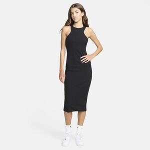 Nike Sportswear Chill Knit Women&#039;s Slim Sleeveless Ribbed Midi Dress FN3679-010