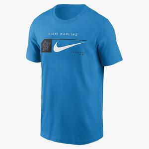 Miami Marlins Team Swoosh Lockup Men&#039;s Nike MLB T-Shirt N19944IMQM-YK1