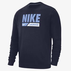 Nike Club Fleece Men&#039;s Lacrosse Crew-Neck Pullover Top M33778NKLX387-41S