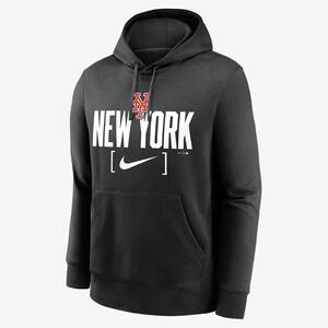 New York Mets Club Slack Men&#039;s Nike MLB Pullover Hoodie NKDK00ANME-1TG