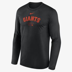 San Francisco Giants Authentic Collection Practice Men&#039;s Nike Dri-FIT MLB Long-Sleeve T-Shirt 015H00AGIA-J37