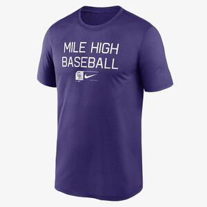 Colorado Rockies Baseball Phrase Legend Men&#039;s Nike Dri-FIT MLB T-Shirt NKGK51LDNV-UMH