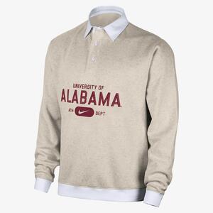 Alabama Club Fleece Men&#039;s Nike College Long-Sleeve Polo FN7591-210