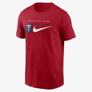 Minnesota Twins Team Swoosh Lockup Men&#039;s Nike MLB T-Shirt N19962QTIS-YK1