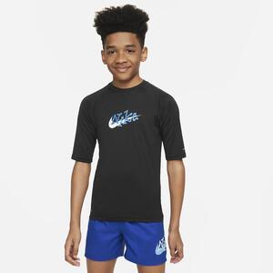 Nike Swim Scribble Big Kids&#039; (Boys&#039;) Short-Sleeve Hydroguard NESSE830-001
