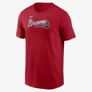 Atlanta Braves Fuse Wordmark Men&#039;s Nike MLB T-Shirt N19962QAW-0U5