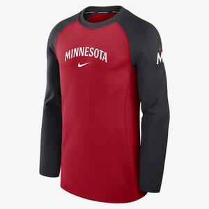 Minnesota Twins Authentic Collection Game Time Men&#039;s Nike Dri-FIT MLB Long-Sleeve T-Shirt 013D162NTIS-RHE