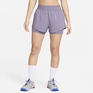 Nike One Women&#039;s Dri-FIT High-Waisted 3&quot; 2-in-1 Shorts DX6016-509