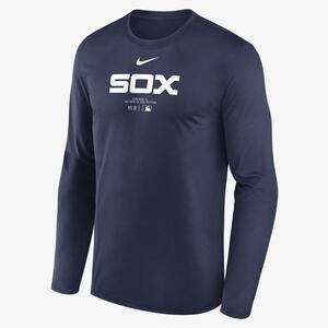 Chicago White Sox Authentic Collection Practice Men&#039;s Nike Dri-FIT MLB Long-Sleeve T-Shirt 015H44BRX-J37