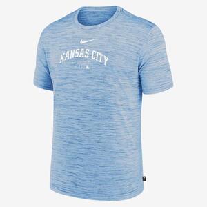 Kansas City Royals Authentic Collection Practice Velocity Men&#039;s Nike Dri-FIT MLB T-Shirt NKM54EYROY-J37