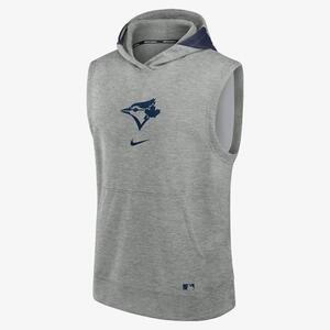 Toronto Blue Jays Authentic Collection Early Work Men’s Nike Dri-FIT MLB Sleeveless Pullover Hoodie 013U019NTOR-J3E