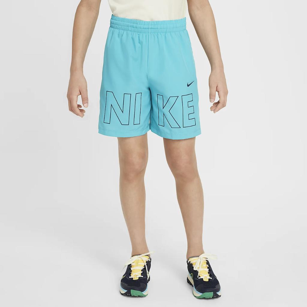Nike Multi Big Kids&#039; Woven Training Shorts FN3174-345