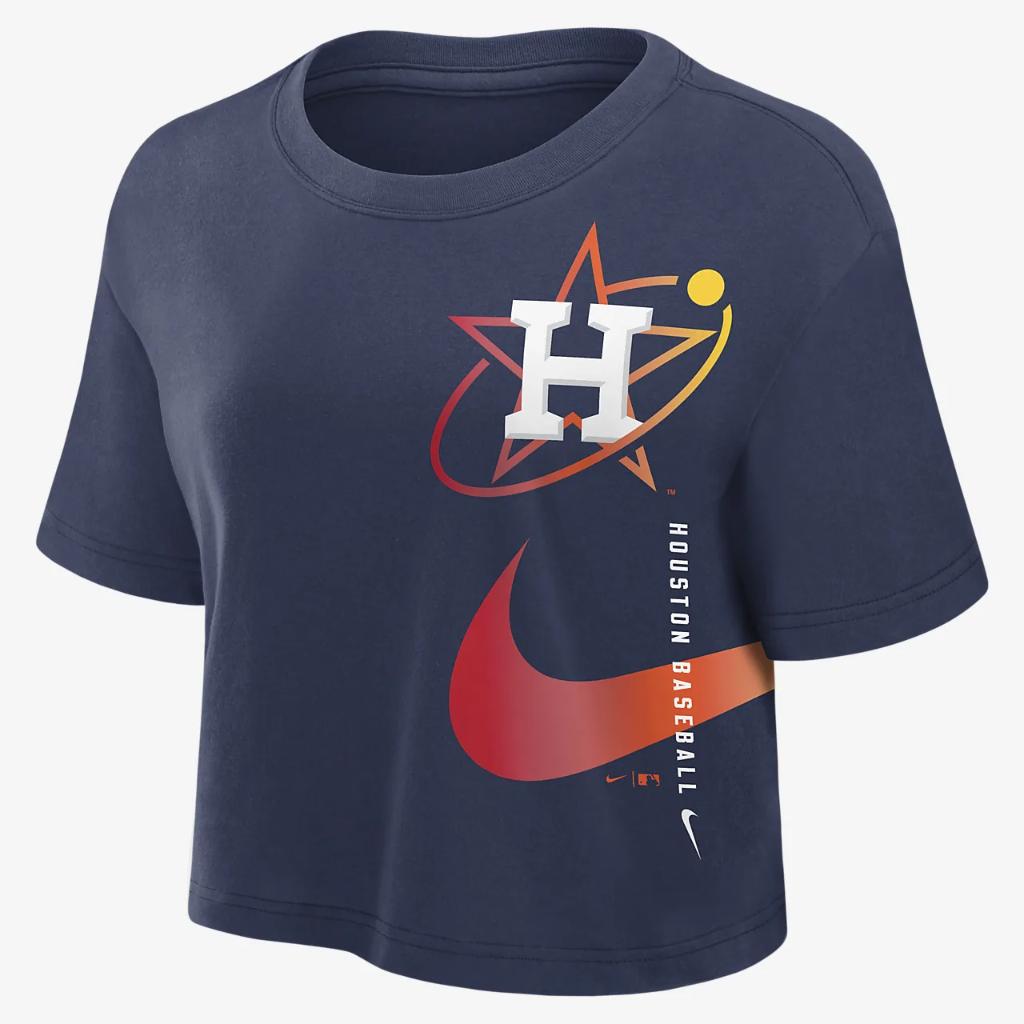 Houston Astros City Connect Women&#039;s Nike Dri-FIT MLB Cropped T-Shirt 01D444BHUS-YJV