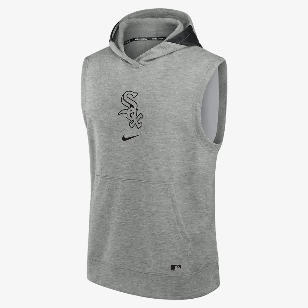 Chicago White Sox Authentic Collection Early Work Men’s Nike Dri-FIT MLB Sleeveless Pullover Hoodie 013U086NRX-J3E