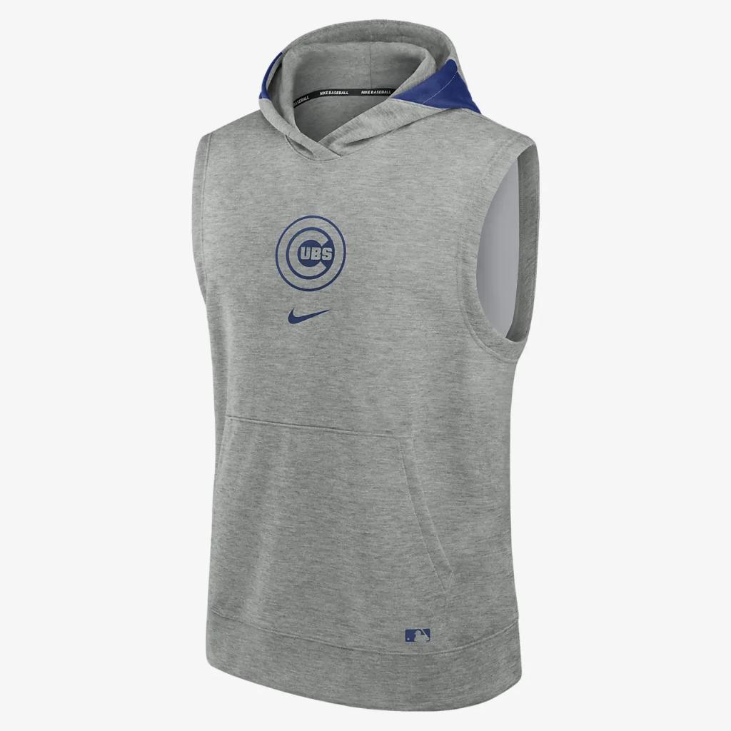 Chicago Cubs Authentic Collection Early Work Men’s Nike Dri-FIT MLB Sleeveless Pullover Hoodie 013U010PEJ-J3E