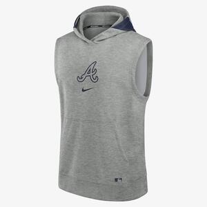 Atlanta Braves Authentic Collection Early Work Men’s Nike Dri-FIT MLB Sleeveless Pullover Hoodie 013U019NAW-J3E