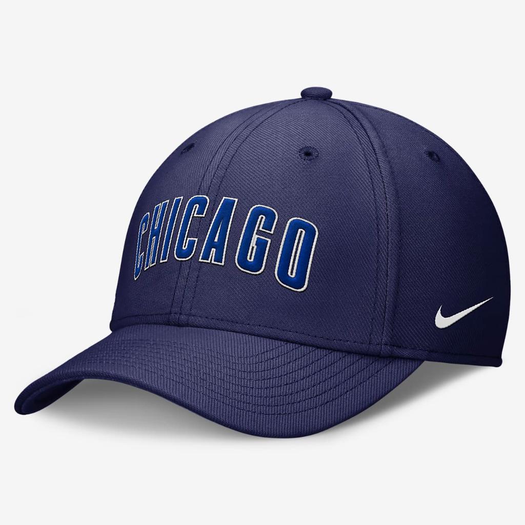 Chicago Cubs Primetime Swoosh Men&#039;s Nike Dri-FIT MLB Hat NB174EUEJ-MD0