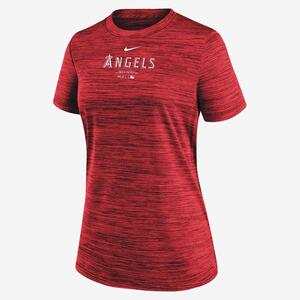 Los Angeles Angels Authentic Collection Practice Velocity Women&#039;s Nike Dri-FIT MLB T-Shirt 02LQ62QANG-J37