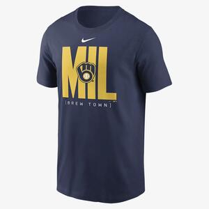 Milwaukee Brewers Team Scoreboard Men&#039;s Nike MLB T-Shirt N19944BMZB-G25