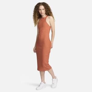 Nike Sportswear Chill Knit Women&#039;s Slim Sleeveless Ribbed Midi Dress FN3679-825