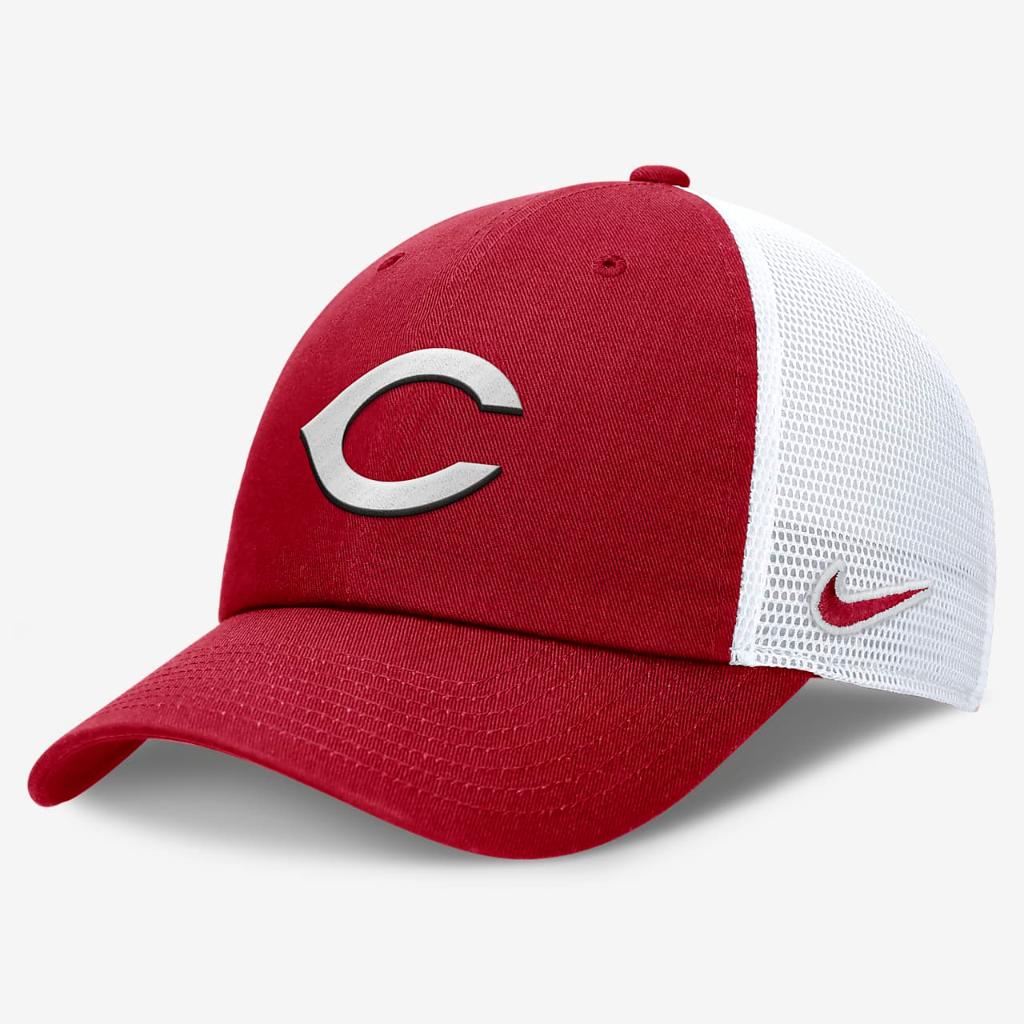 Cincinnati Reds Evergreen Club Men&#039;s Nike MLB Trucker Adjustable Hat NB0319MRRED-BEE