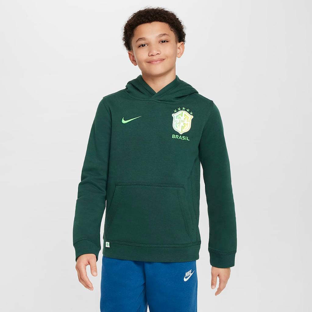 Brazil Club Big Kids&#039; (Boys&#039;) Nike Soccer Pullover Hoodie FJ8093-397
