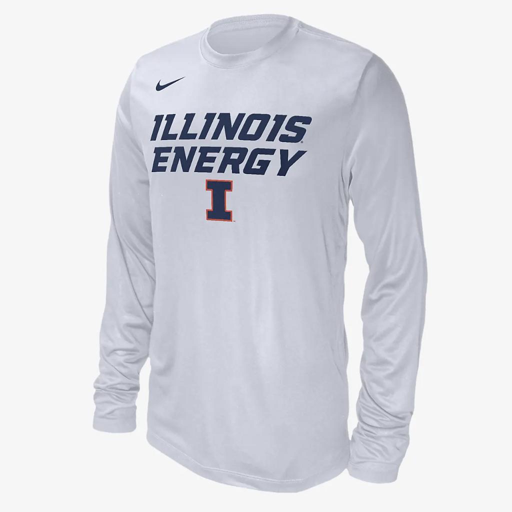 Illinois Men&#039;s Nike College Long-Sleeve T-Shirt M22284P352-ILL