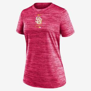 San Diego Padres Authentic Collection City Connect Practice Velocity Women&#039;s Nike Dri-FIT MLB T-Shirt 02LQ6CVPYP-41G