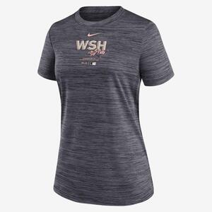 Washington Nationals Authentic Collection City Connect Practice Velocity Women&#039;s Nike Dri-FIT MLB T-Shirt 02LQ00AWTL-41G