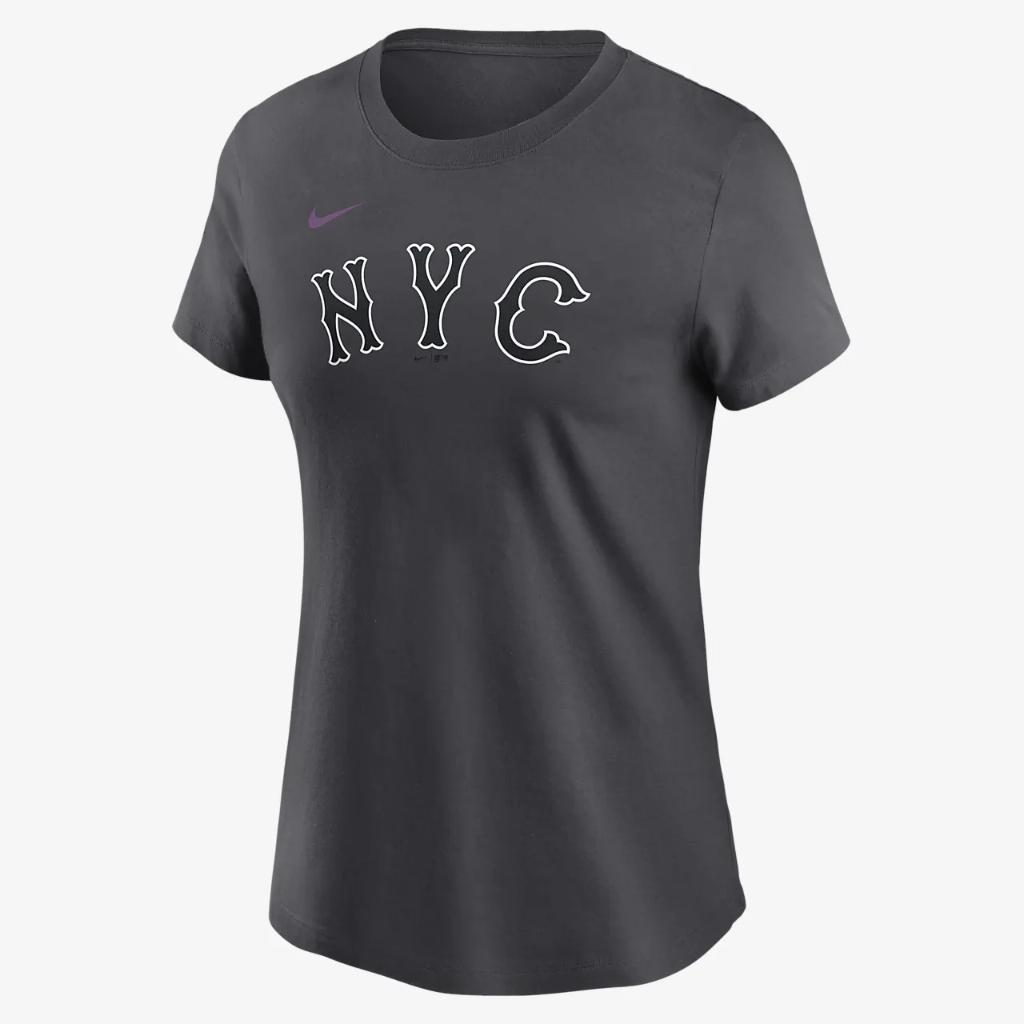 Francisco Lindor New York Mets City Connect Fuse Women&#039;s Nike MLB T-Shirt NKAF06FNM9-00B