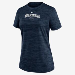 Seattle Mariners Authentic Collection Practice Velocity Women&#039;s Nike Dri-FIT MLB T-Shirt 02LQ44BMVR-J37