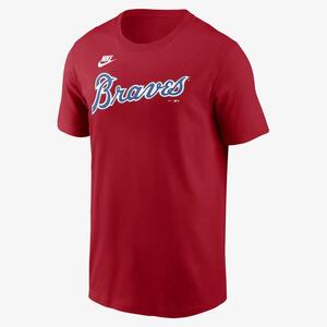Atlanta Braves Cooperstown Wordmark Men&#039;s Nike MLB T-Shirt N19962QATB-0B5