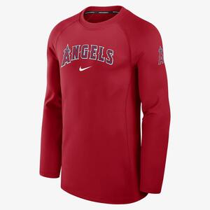 Los Angeles Angels Authentic Collection Game Time Men&#039;s Nike Dri-FIT MLB Long-Sleeve T-Shirt 013D163NANG-RHE