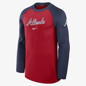 Atlanta Braves Authentic Collection Game Time Men&#039;s Nike Dri-FIT MLB Long-Sleeve T-Shirt 013D036NAW-RHE