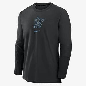 Miami Marlins Authentic Collection Player Men&#039;s Nike Dri-FIT MLB Pullover Jacket 015C912ZMQM-5Z2