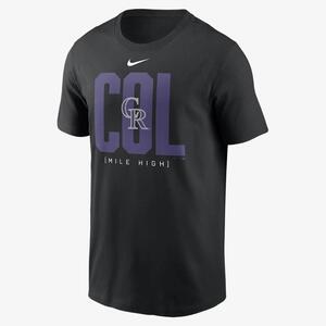 Colorado Rockies Team Scoreboard Men&#039;s Nike MLB T-Shirt N19900ADNV-G25