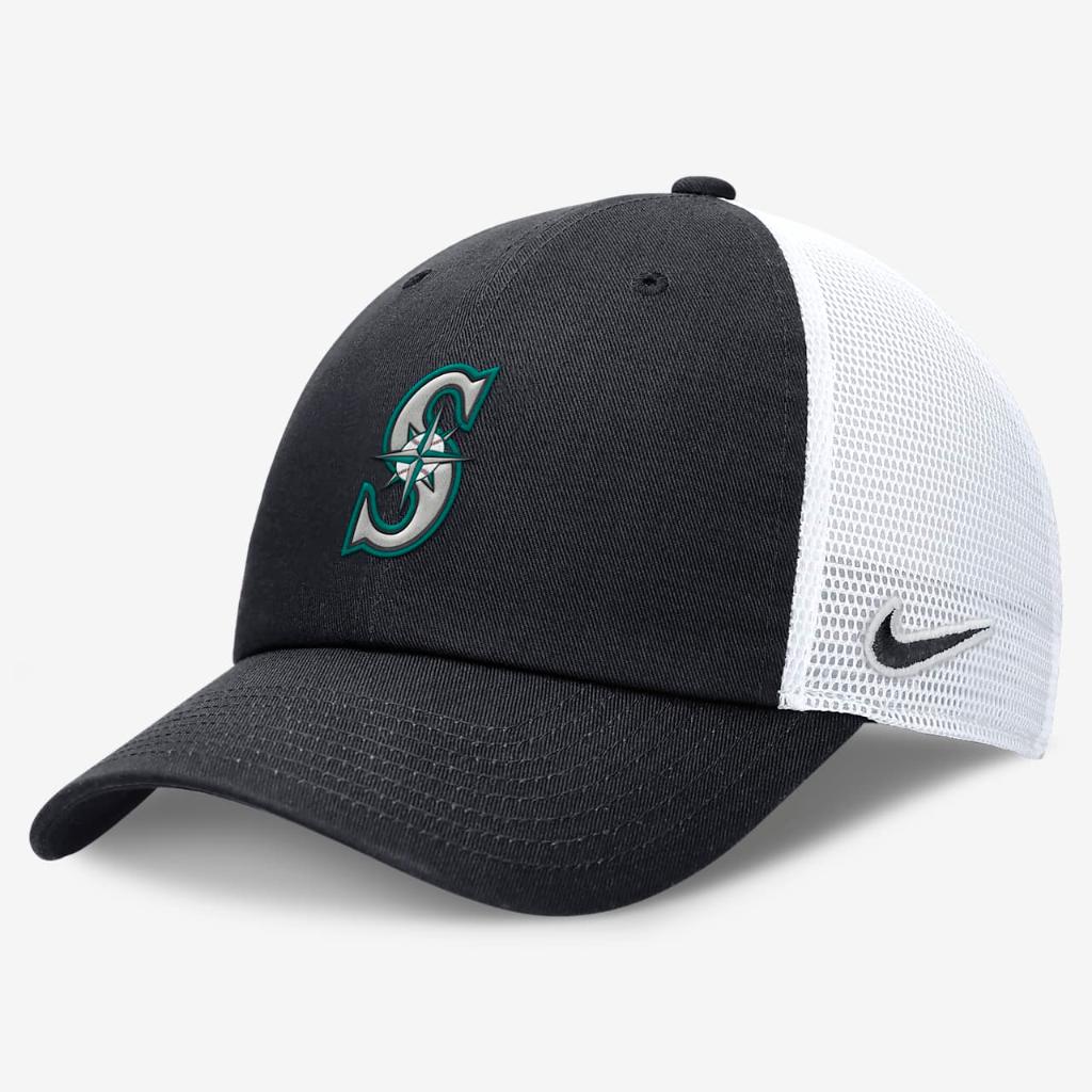 Seattle Mariners Evergreen Club Men&#039;s Nike MLB Trucker Adjustable Hat NB03194NMVR-BEE