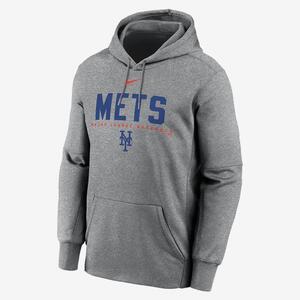 New York Mets Men’s Nike Therma MLB Pullover Hoodie NKAQ06GNME-LPU