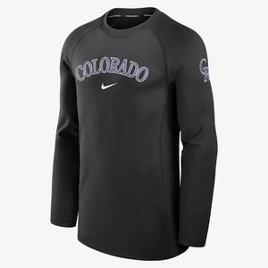 Colorado Rockies Authentic Collection Game Time Men&#039;s Nike Dri-FIT MLB Long-Sleeve T-Shirt 013D912ZDNV-RHE