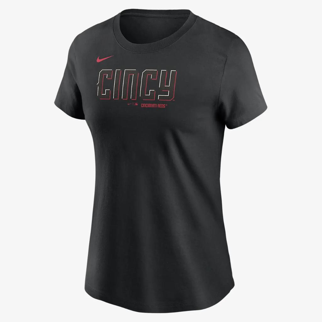 Cincinnati Reds City Connect Wordmark Women&#039;s Nike MLB T-Shirt NKAF00ARED-11T