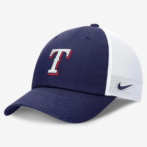 Texas Rangers Evergreen Club Men&#039;s Nike MLB Trucker Adjustable Hat NB03194RTER-BEE
