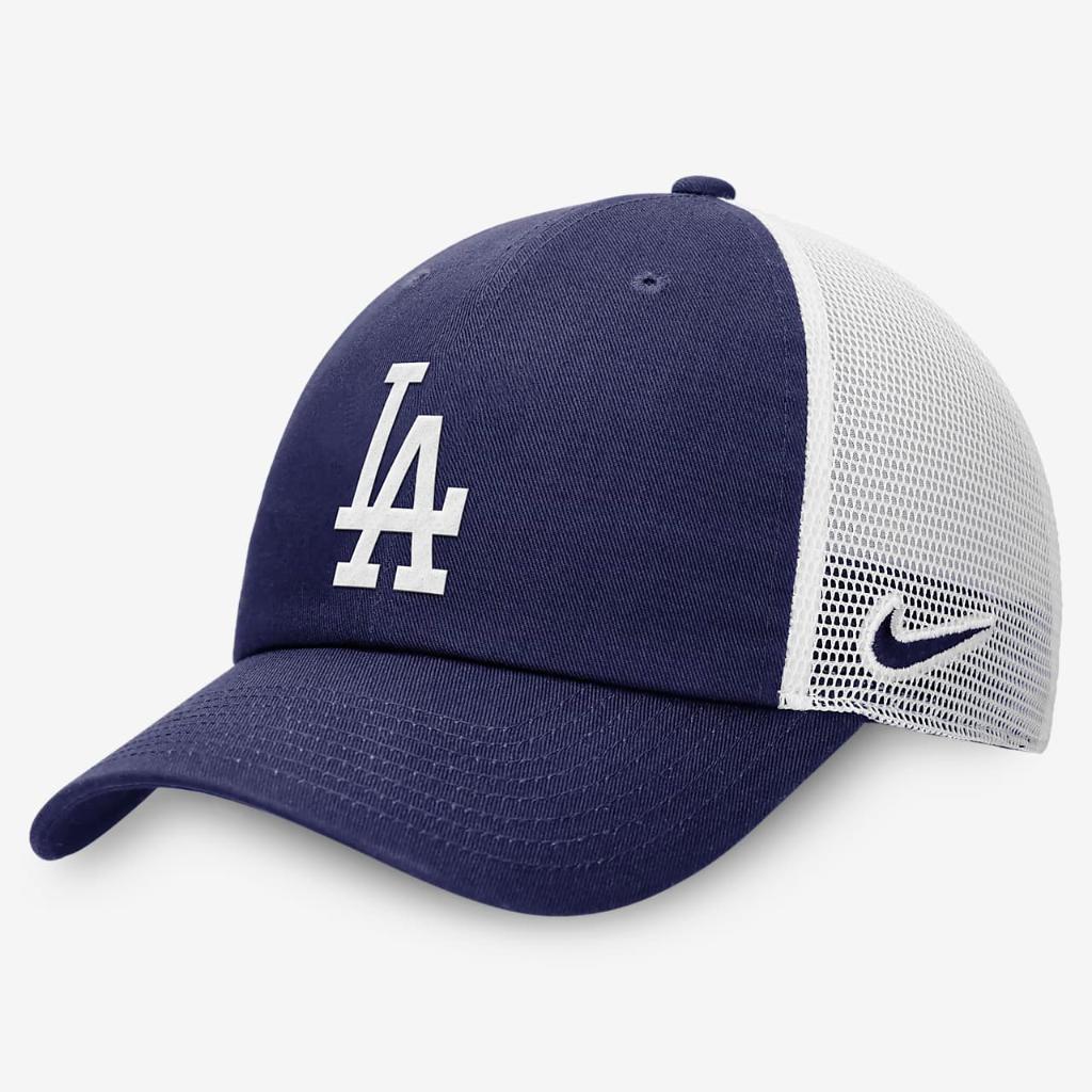 Los Angeles Dodgers Evergreen Club Men&#039;s Nike MLB Trucker Adjustable Hat NB03194RLD-BEE