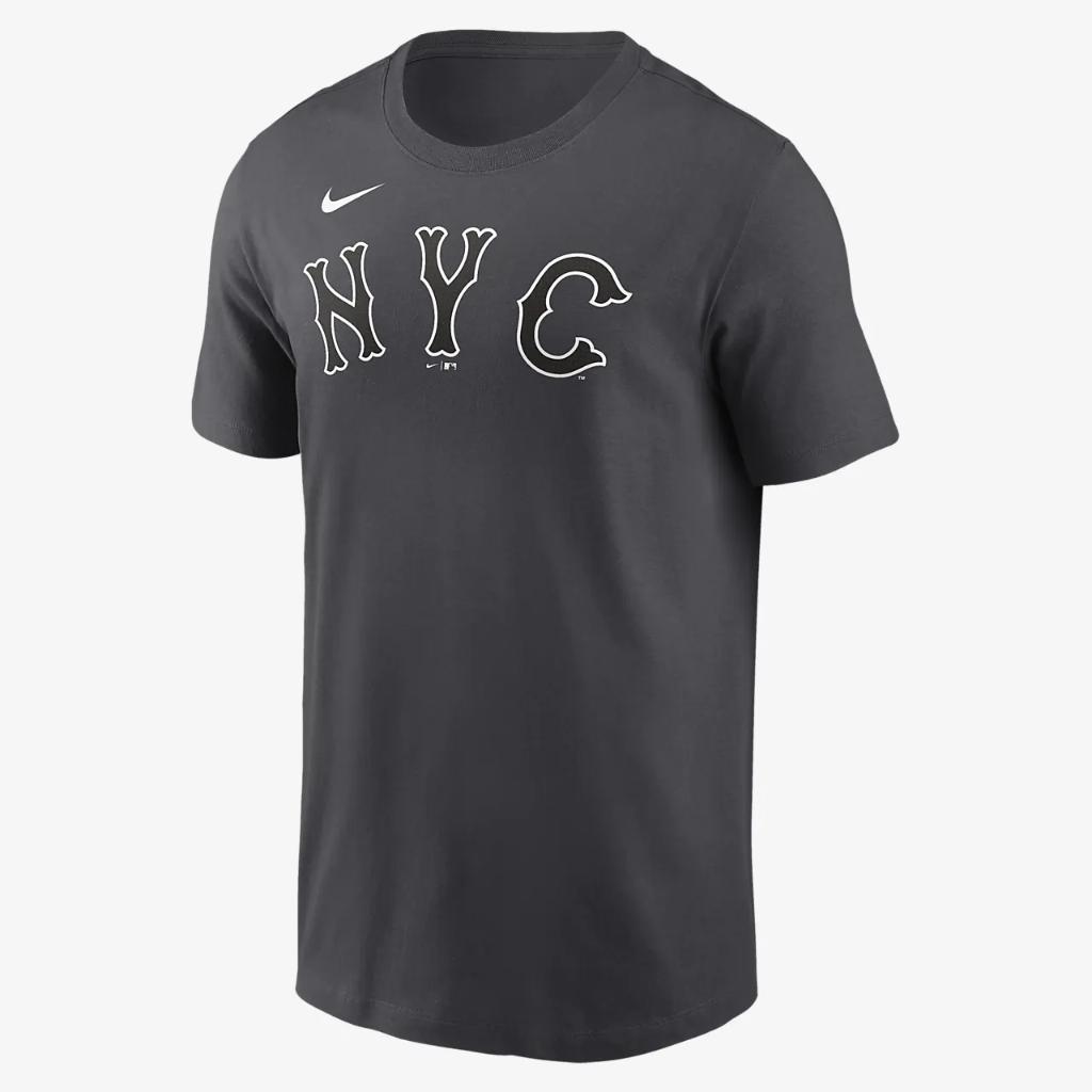 New York Mets City Connect Wordmark Men&#039;s Nike MLB T-Shirt N19906FNME-11T