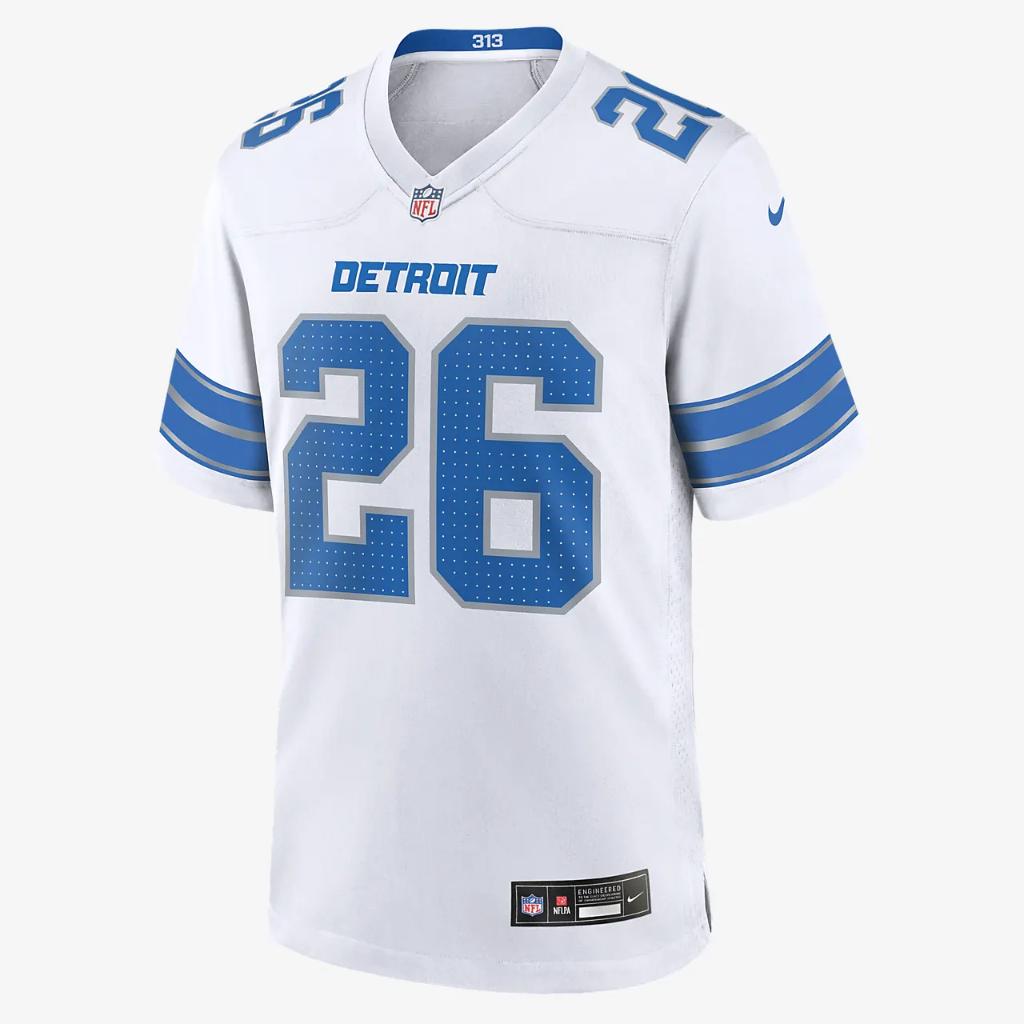 Jahmyr Gibbs Detroit Lions Men&#039;s Nike NFL Game Football Jersey 67NM0B9P9JF-DE7