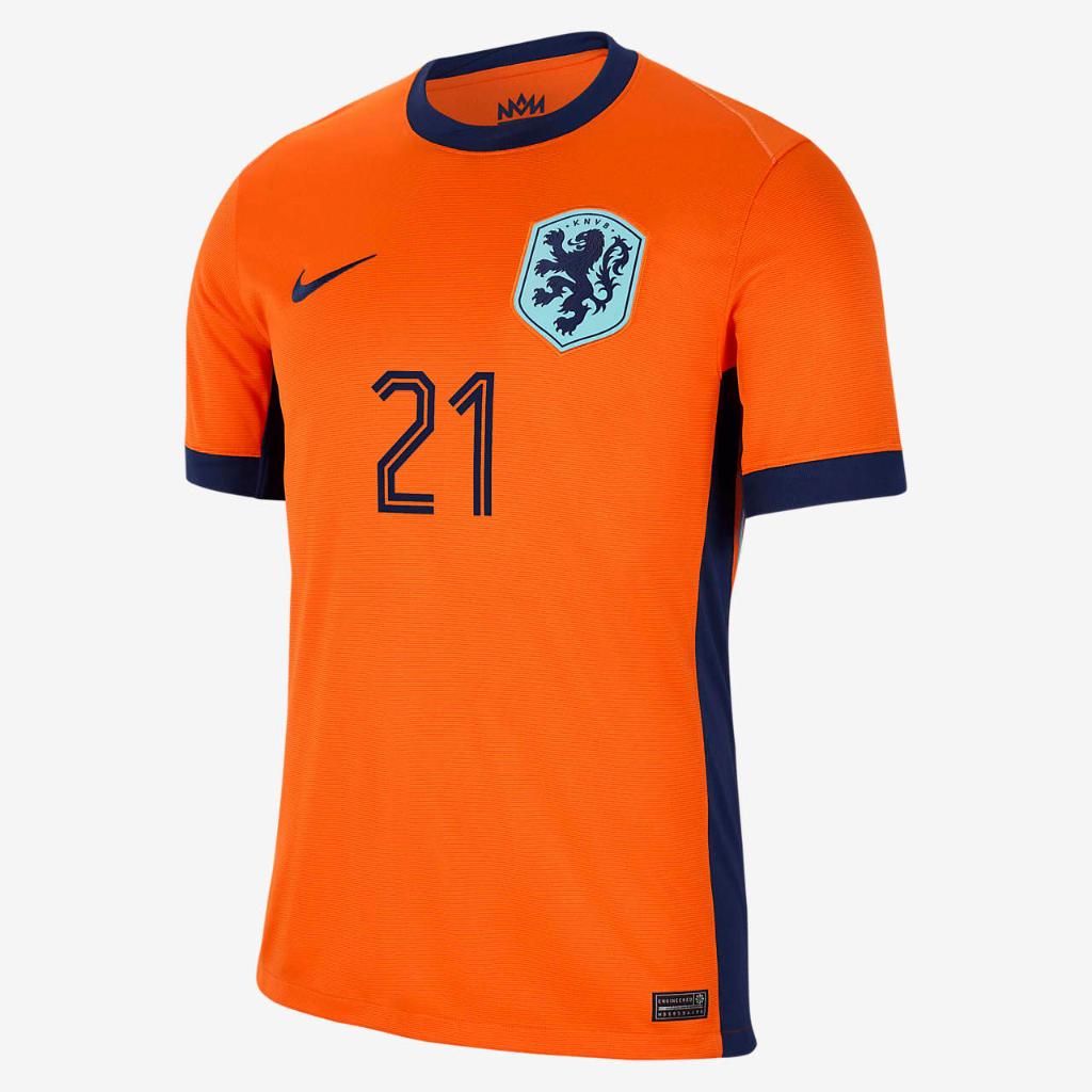 Frenkie de Jong Netherlands National Team 2024 Stadium Home Men&#039;s Nike Dri-FIT Soccer Jersey N201351098-NED