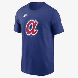 Atlanta Braves Cooperstown Logo Men&#039;s Nike MLB T-Shirt N1994EWATB-UTY